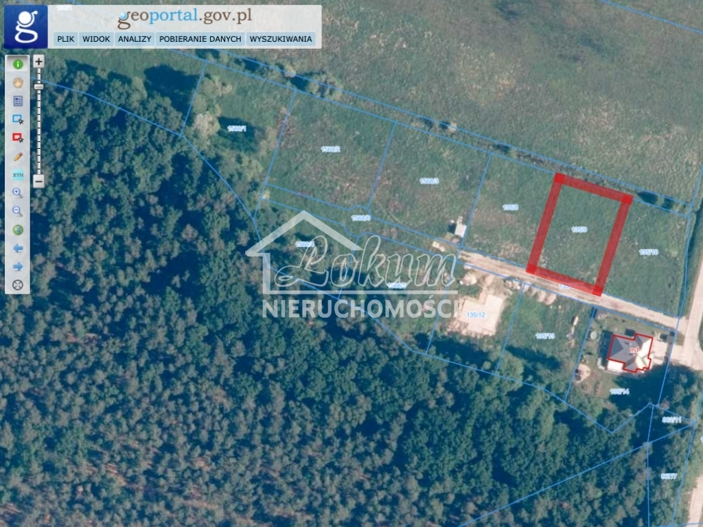 Działka budowlana 1066&nbsp;m², Dobra, Dereszowa - zdjęcie 2