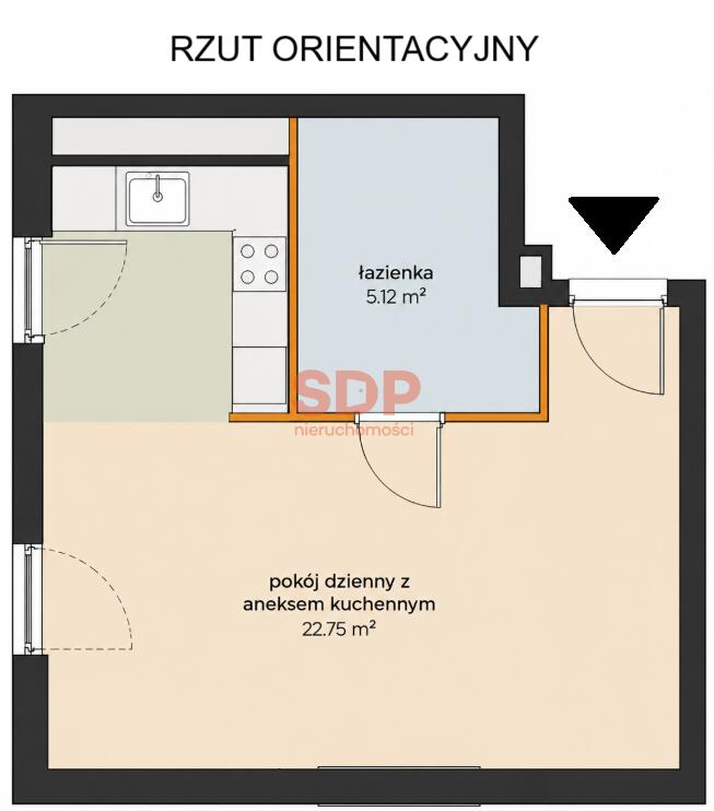 Mieszkanie 27 m², Wrocław, Fabryczna, Aleja Architektów - zdjęcie 4