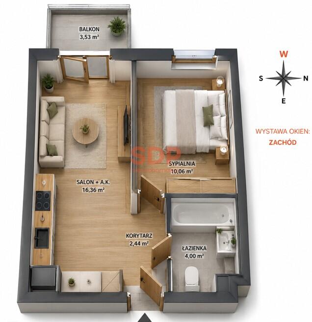 Mieszkanie 34 m², Wrocław, Krzyki, Krakowska - zdjęcie 5