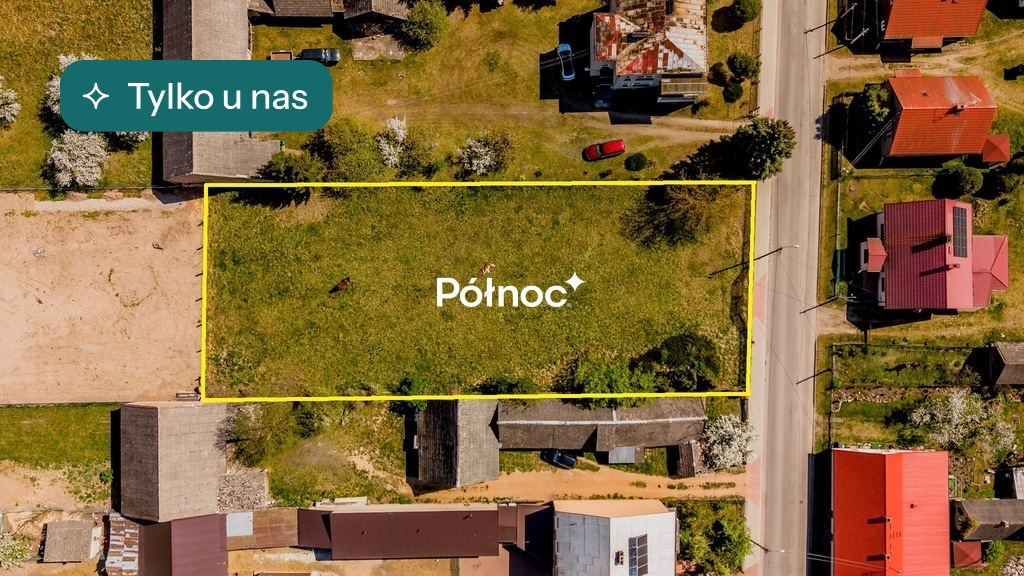 Działka budowlana 1718&nbsp;m², Pomigacze, Akacjowa - zdjęcie 1