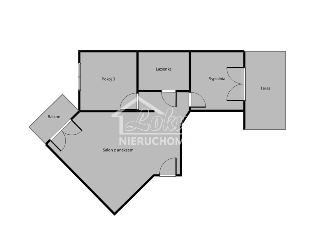 Mieszkanie 70,1&nbsp;m², Szczecin, Niebuszewo, Hipolita Cegielskiego - zdjęcie 3