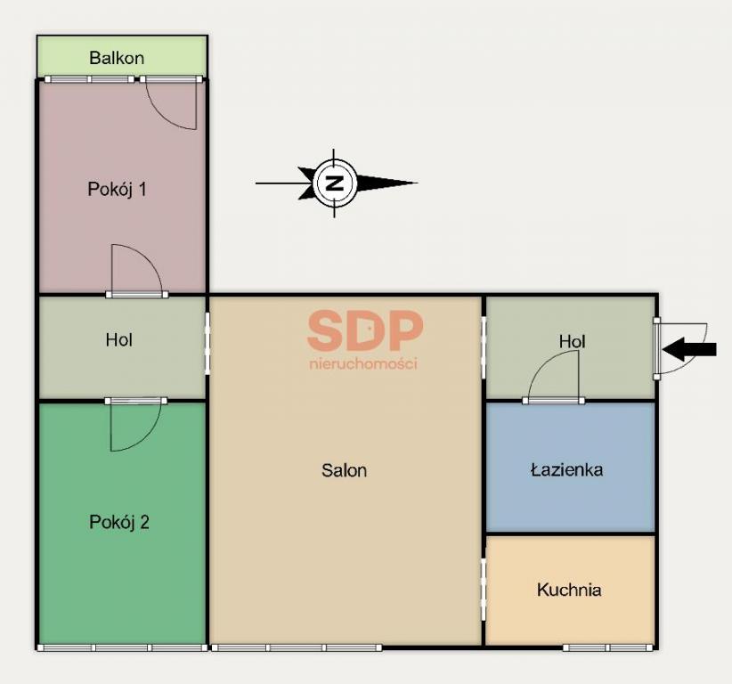 Mieszkanie 47&nbsp;m², Łódź, Górna, Podhalańska - zdjęcie 7