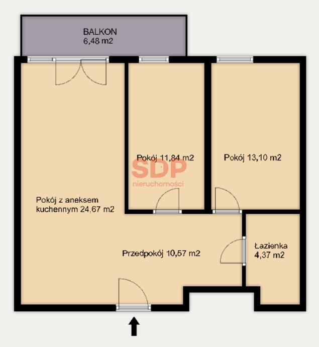 Mieszkanie 64 m², Wrocław, Długa - zdjęcie 3