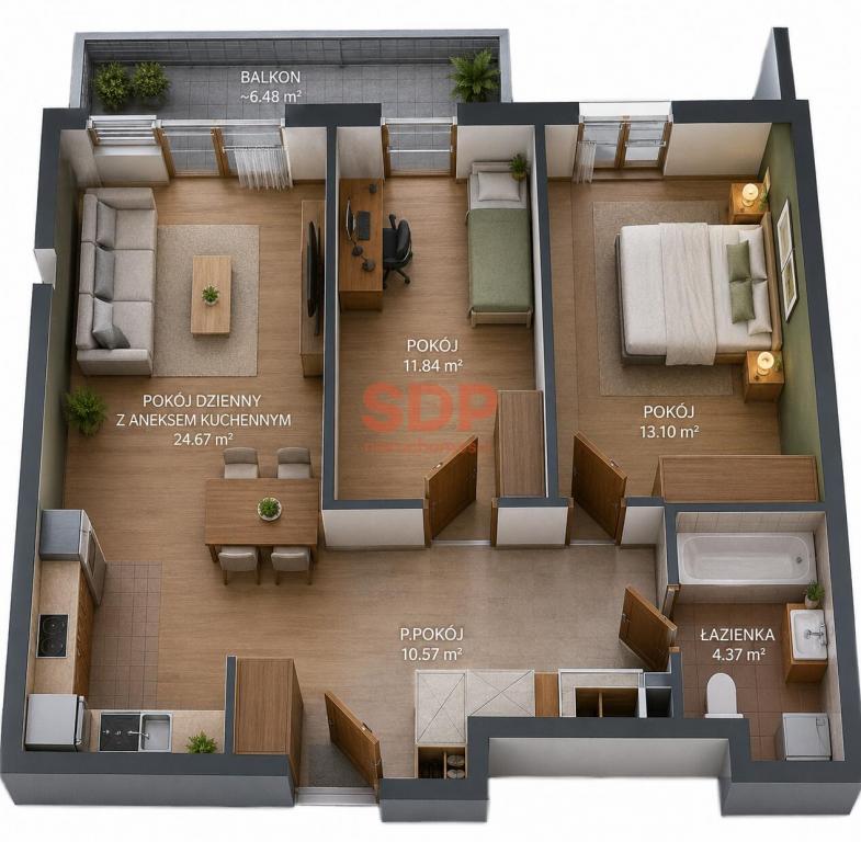 Mieszkanie 64 m², Wrocław, Długa - zdjęcie 9