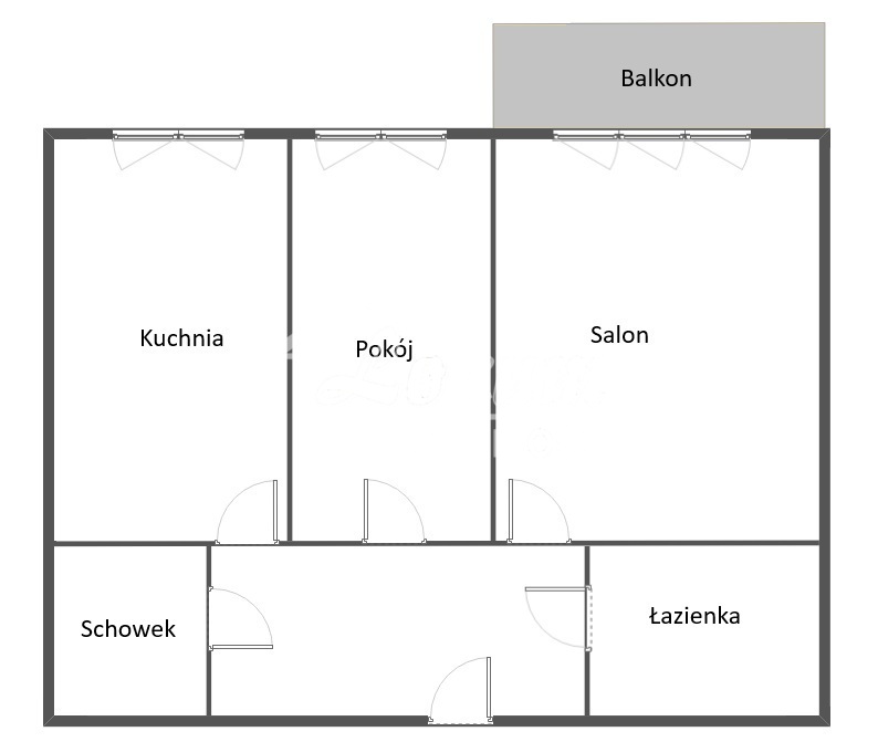 Mieszkanie 59,18&nbsp;m², Szczecin - zdjęcie 14