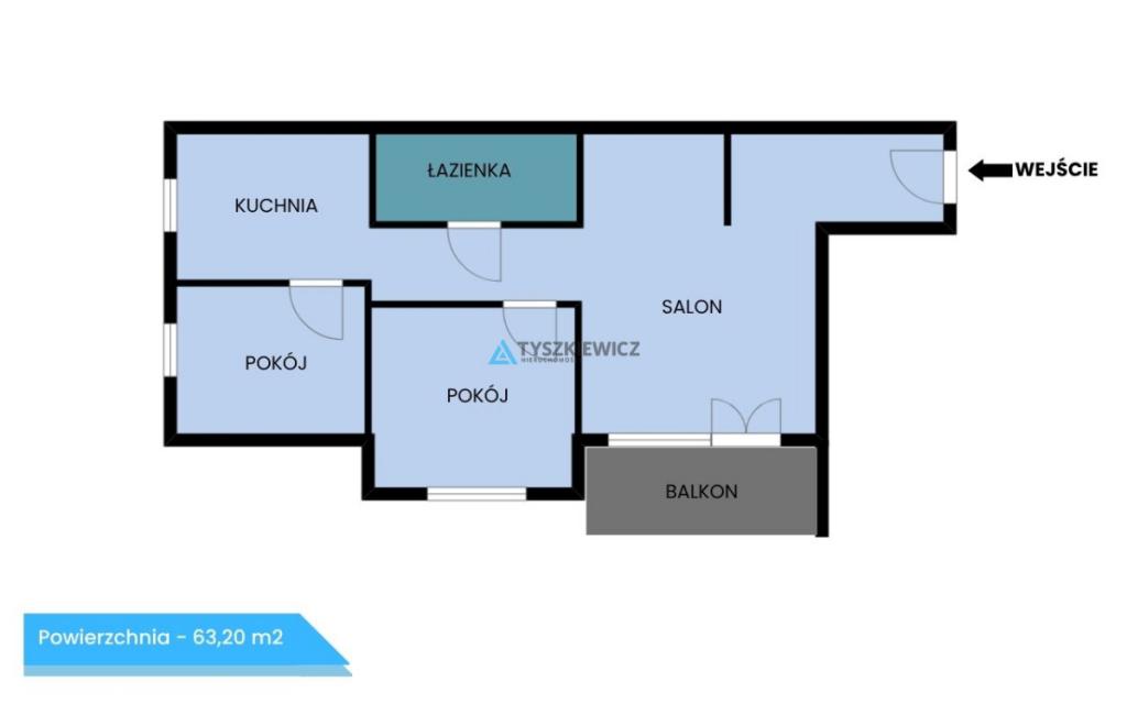 3 pokoje z balkonem od zachodu osobna kuchnia - zdjęcie 17