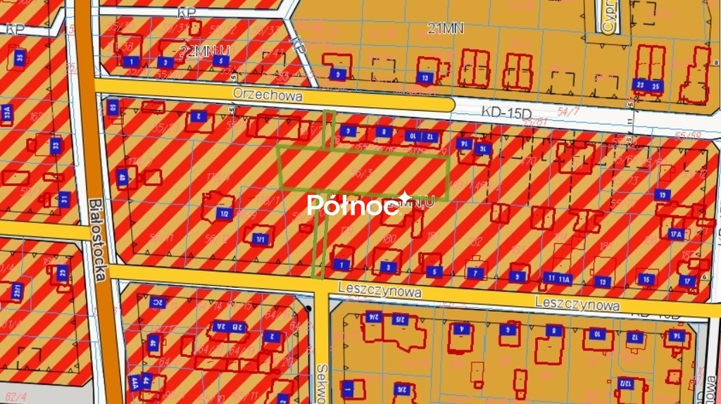 Działka budowlana 1715 m², Grabówka, Leszczynowa - zdjęcie 6