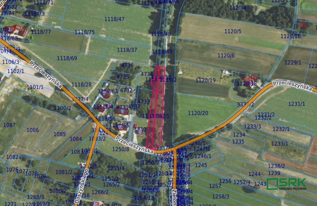 Działka inwestycyjna 3777 m², Brzeszcze, Przecieszyńska - zdjęcie 1