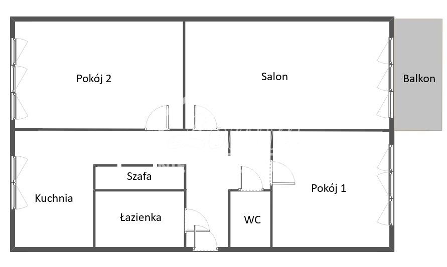 Mieszkanie 60,8 m², Szczecin - zdjęcie 12