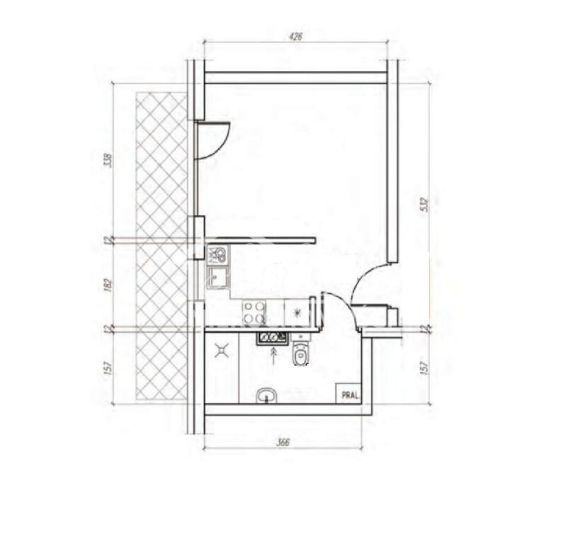 Mieszkanie 27,42&nbsp;m², Ustronie Morskie, Polna - zdjęcie 2