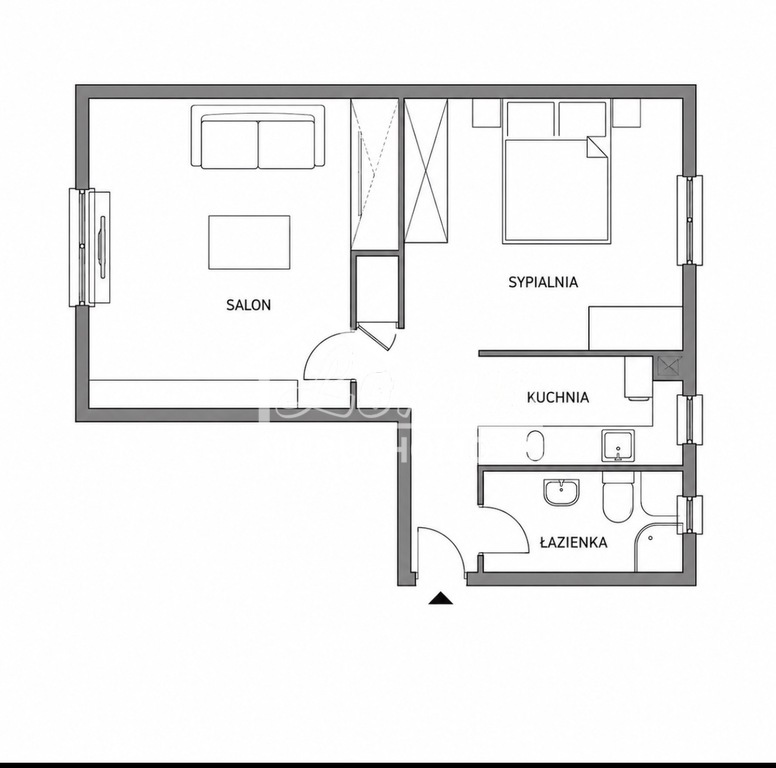 Mieszkanie 58,9&nbsp;m², Szczecin, Turzyn, Przecznica - zdjęcie 12