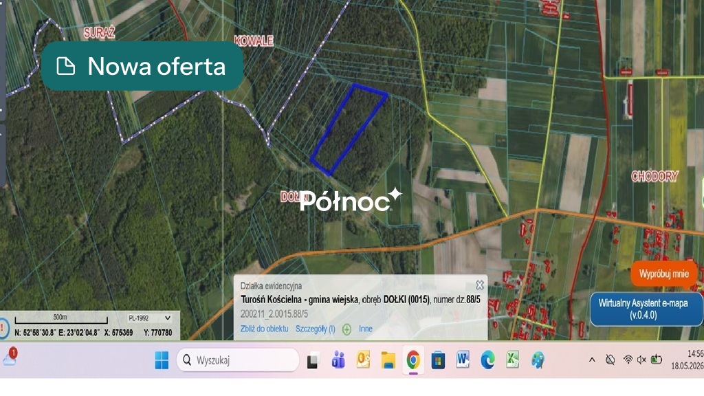 Działka rolna 5,78&nbsp;ha, Dołki - zdjęcie 1