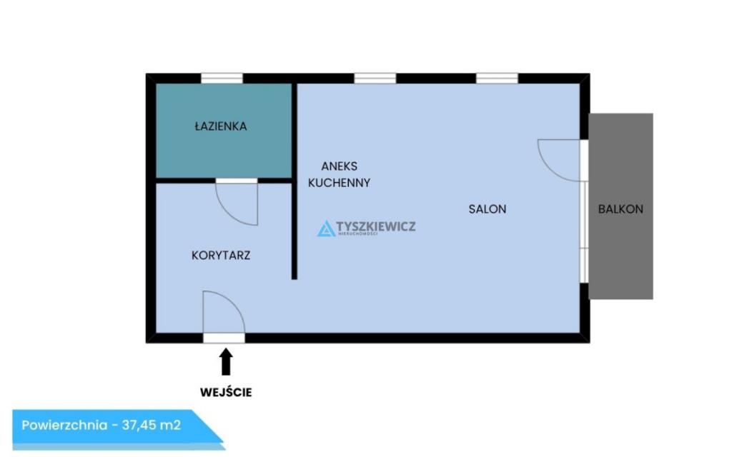 Przytulne mieszkanie z balkonem w Rumi - 37 m². - zdjęcie 12