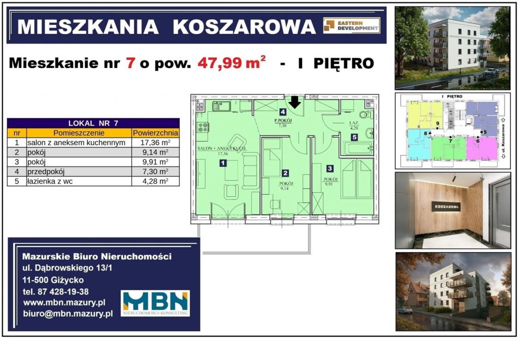 Mieszkanie 47&nbsp;m², Giżycko - zdjęcie 4