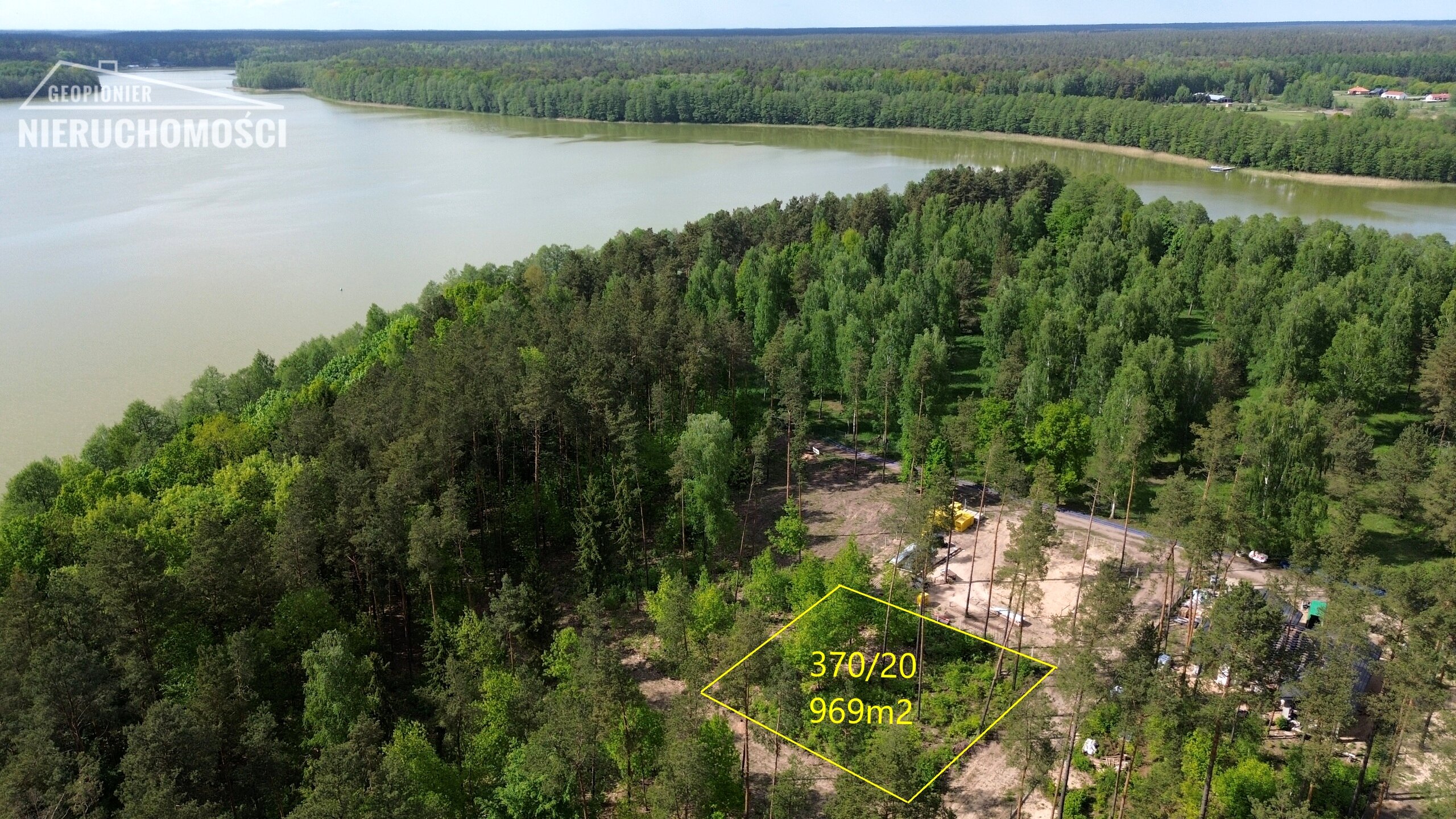 IX-630. Działka w Ostródzie o pow. 969m2(nr 370/20) na Półwyspie Pauzeńskim - zdjęcie 1