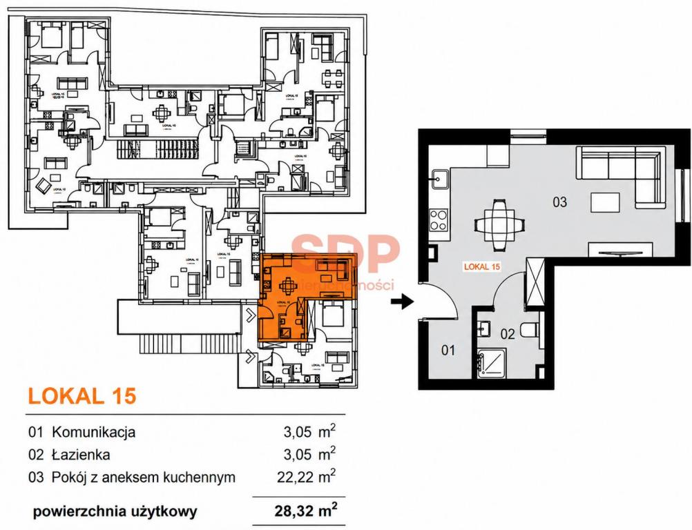 Mieszkanie 28&nbsp;m², Karpacz, Wita Stwosza - zdjęcie 7