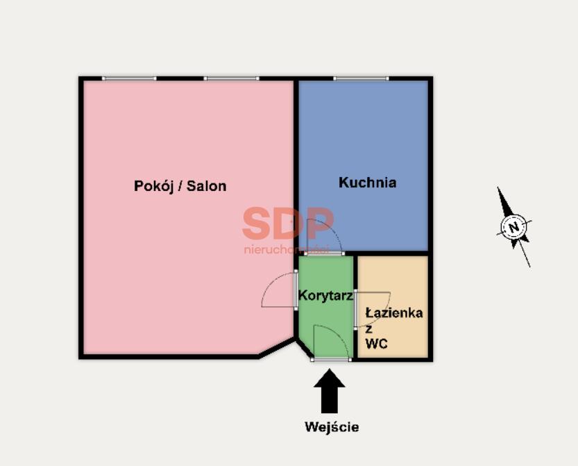 Mieszkanie 29&nbsp;m², Łódź, Rybna - zdjęcie 13