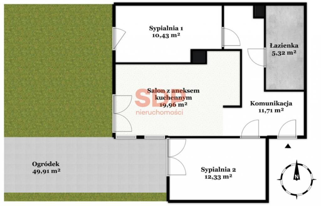 Mieszkanie 59 m², Wrocław, Bieńkowskiego - zdjęcie 3