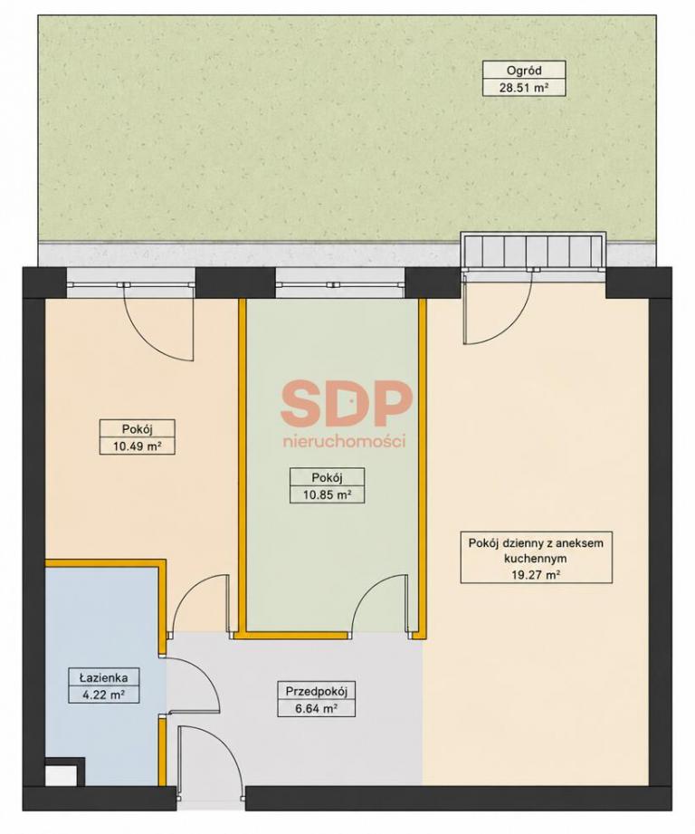 Mieszkanie 51 m², Wrocław, Fabryczna, Rędzińska - zdjęcie 6