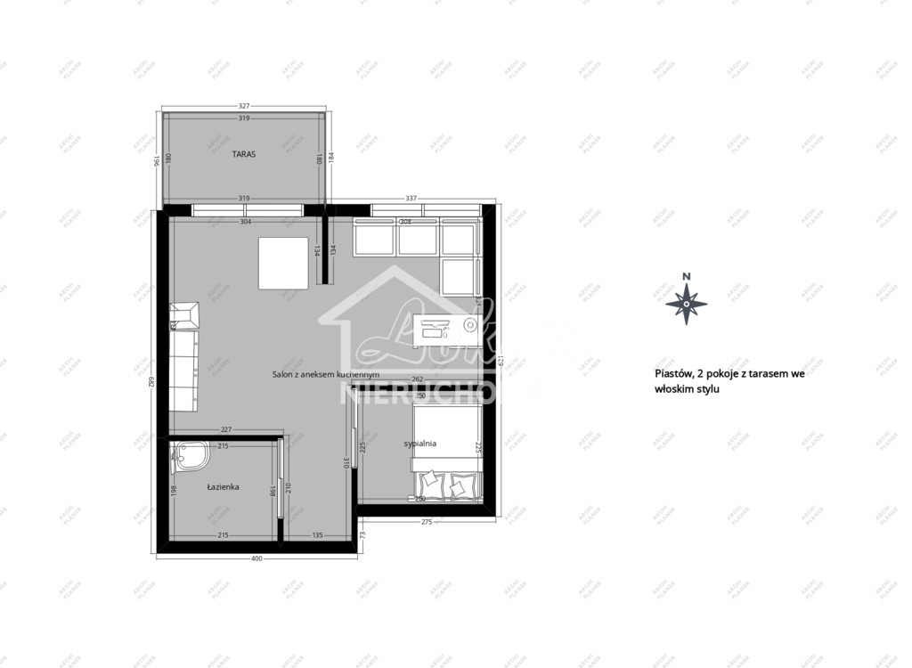 Mieszkanie 33,85&nbsp;m², Szczecin, Śródmieście, al. Piastów - zdjęcie 3