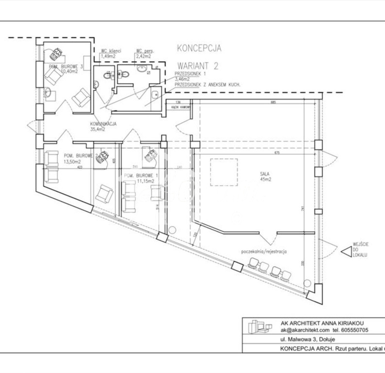Lokal usługowy do wynajęcia, 185&nbsp;m², Dołuje, Malwowa - zdjęcie 4