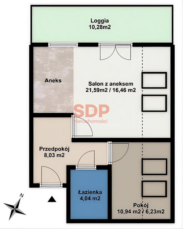 Mieszkanie 47 m², Wrocław, Psie Pole, Wilanowska - zdjęcie 10