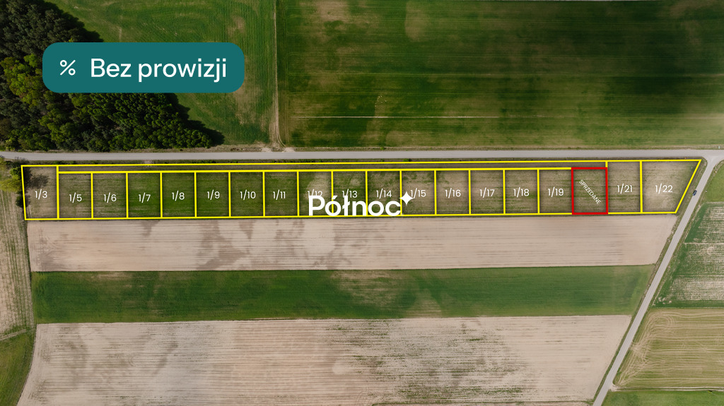 Działka budowlana 903&nbsp;m², Budy-Mikołajka - zdjęcie 1