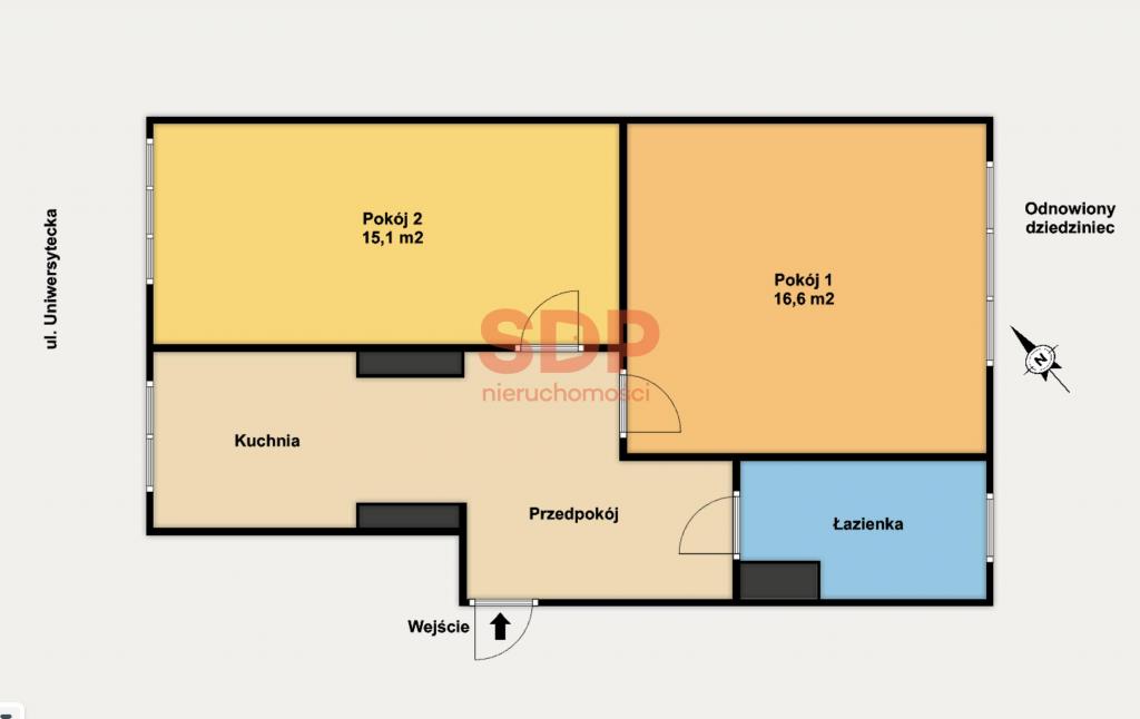 Mieszkanie 60&nbsp;m², Łódź, Wierzbowa - zdjęcie 16