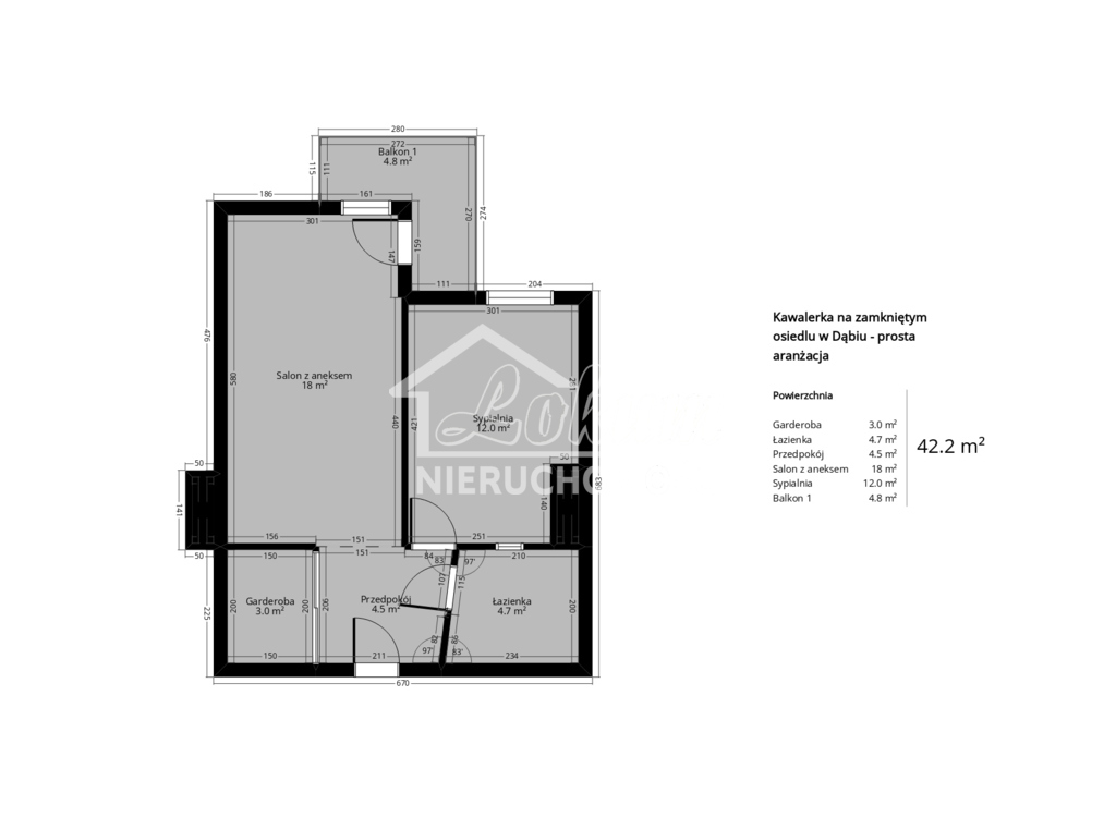 Mieszkanie 42,2&nbsp;m², Szczecin - zdjęcie 16