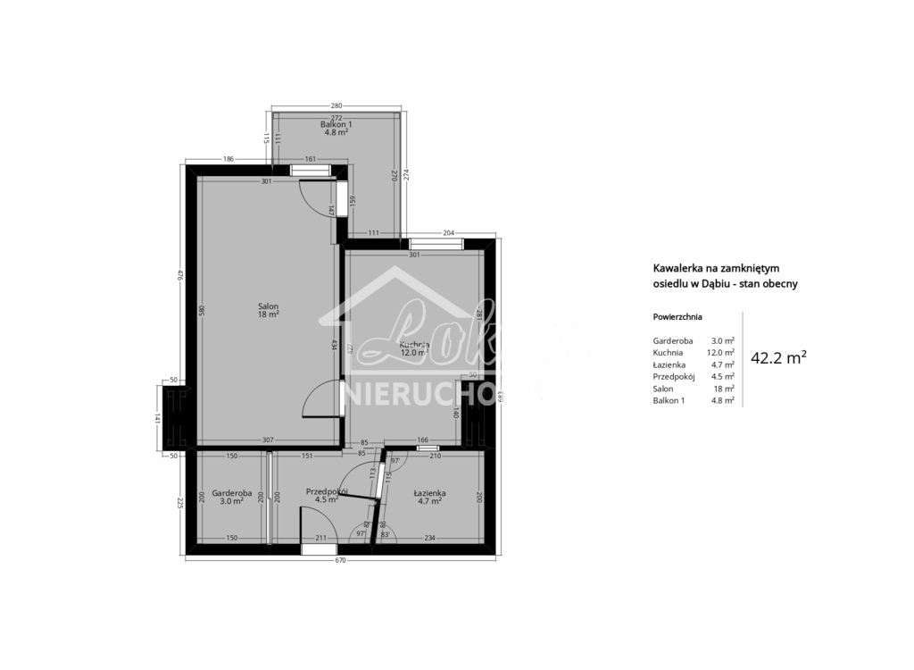 Mieszkanie 42,2&nbsp;m², Szczecin - zdjęcie 15