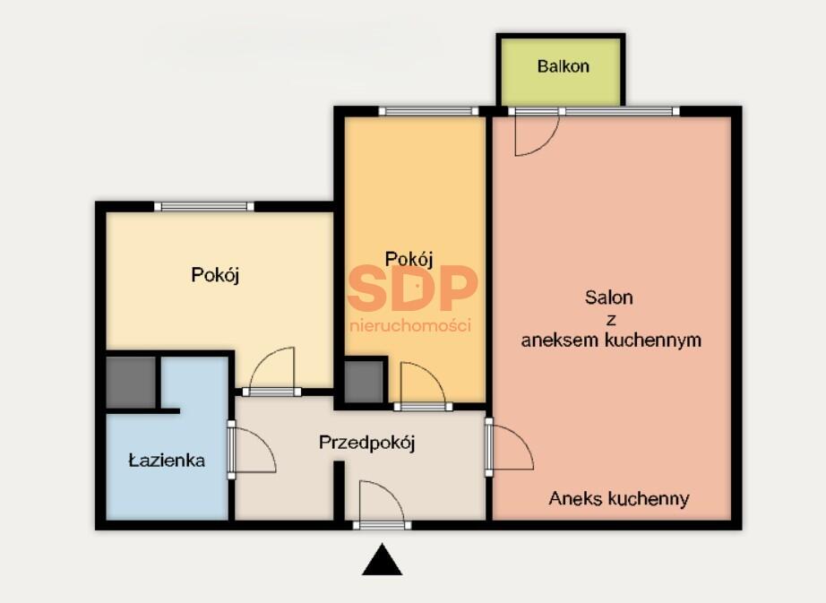Mieszkanie 48&nbsp;m², Wrocław, Fabryczna, Wojrowicka - zdjęcie 5