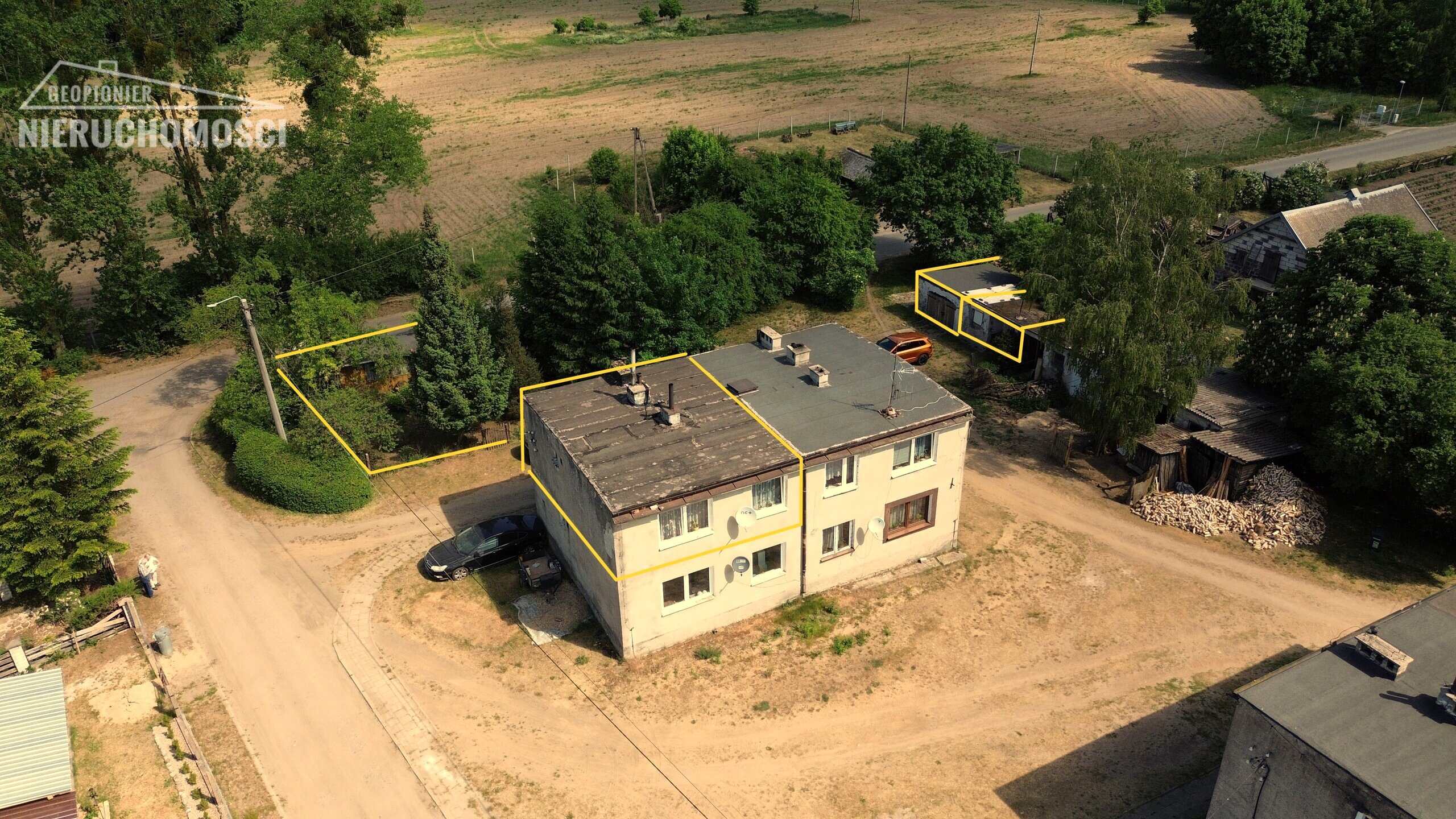 Mazury - Rogowo, gm. Miłomłyn powiat ostródzki, mieszkanie, pomieszczenie gospodarcze,garaż, ogródek, tylko 110000 PLN - zdjęcie 1