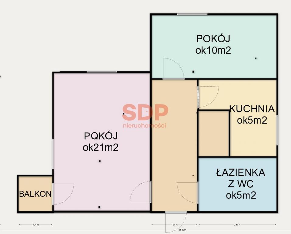 Mieszkanie 44&nbsp;m², Wrocław, Inżynierska - zdjęcie 14