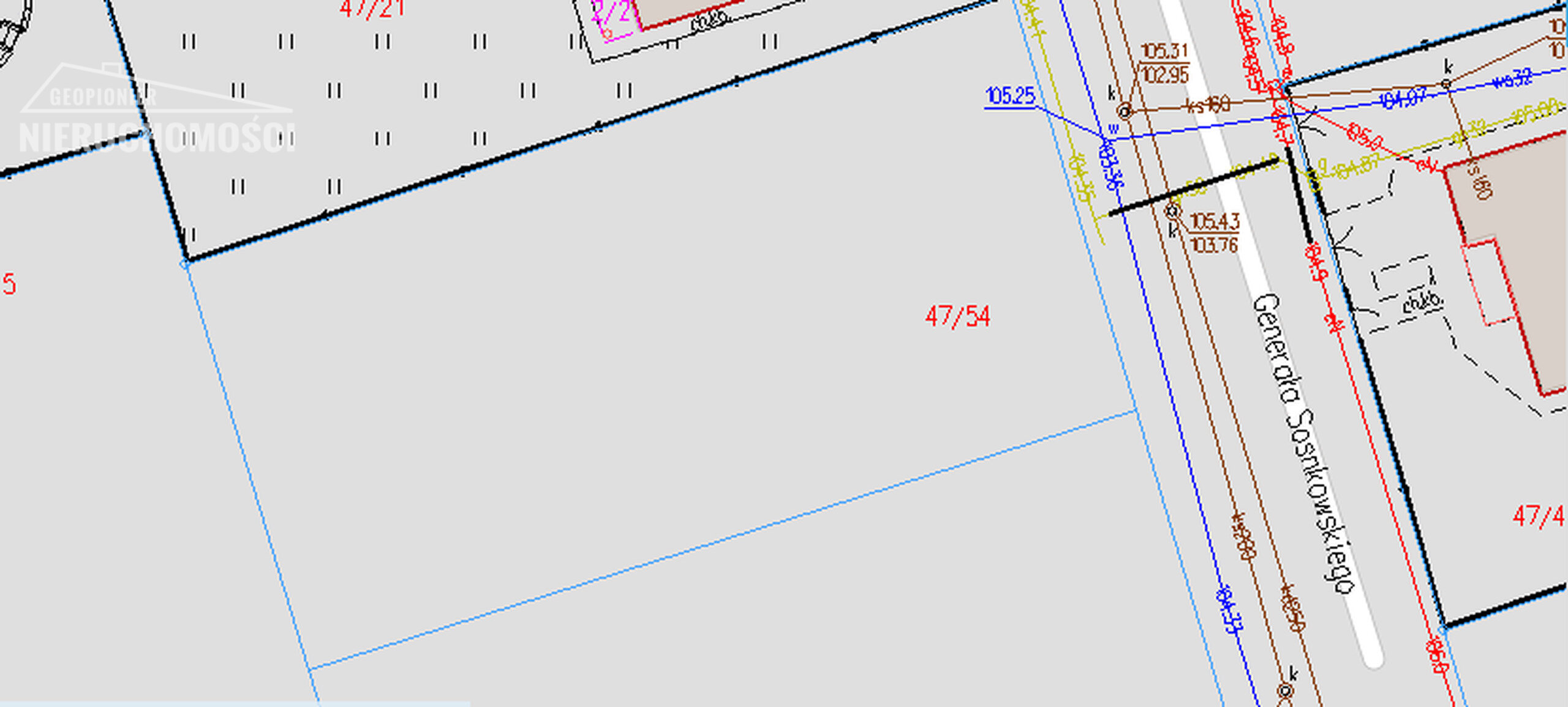 Działka budowlana w Ostródzie o pow. 999m2 (44,70 x 22.3) przy ulicy Sosnkowskiego - zdjęcie 6
