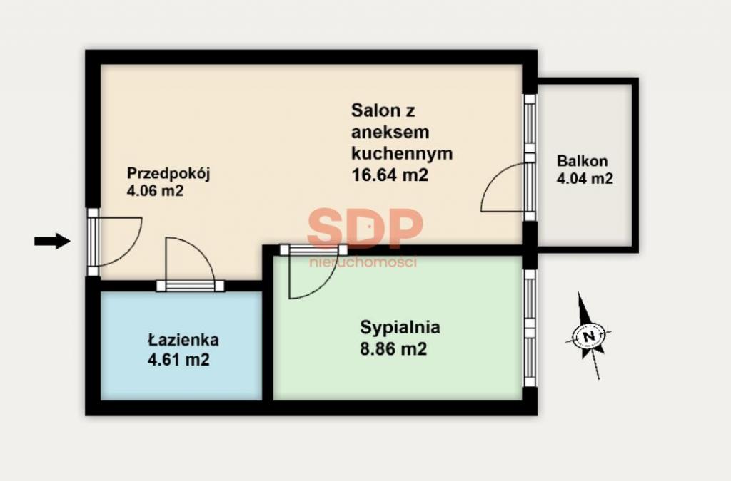 Mieszkanie 34 m², Wrocław, Nowodworska - zdjęcie 6
