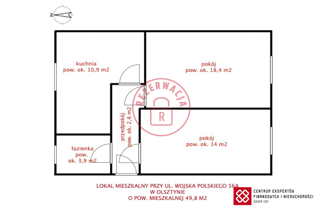 Mieszkanie 49,8 m², Olsztyn, al. Aleja Wojska Polskiego 56A - zdjęcie 6