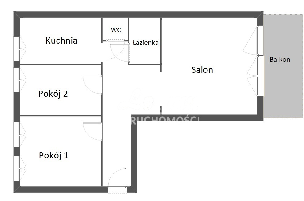Mieszkanie 57,25&nbsp;m², Szczecin - zdjęcie 11