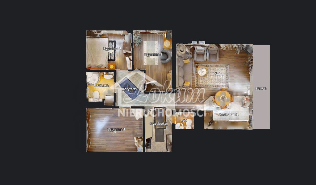 Mieszkanie 74,6 m², Szczecin, Bukowe-Klęskowo, Brązowa - zdjęcie 4