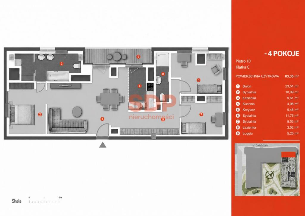 Mieszkanie 83 m², Wrocław, Krzyki, Gwiaździsta - zdjęcie 14
