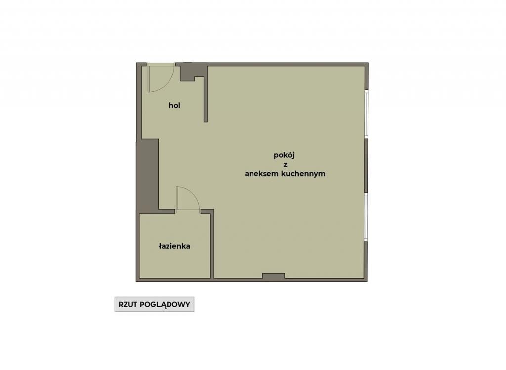 Mieszkanie 34&nbsp;m², Kraków, Skorupki - zdjęcie 3