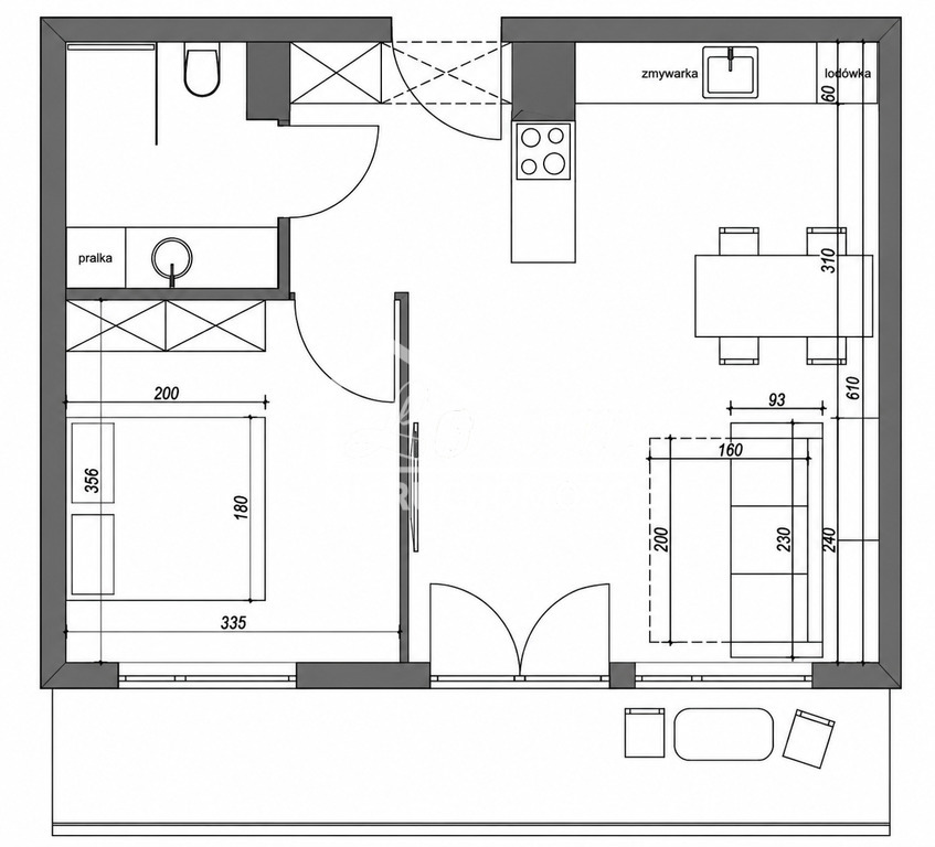 Mieszkanie 47,6 m², Szczecin, Niebuszewo, Mariana Rapackiego - zdjęcie 19