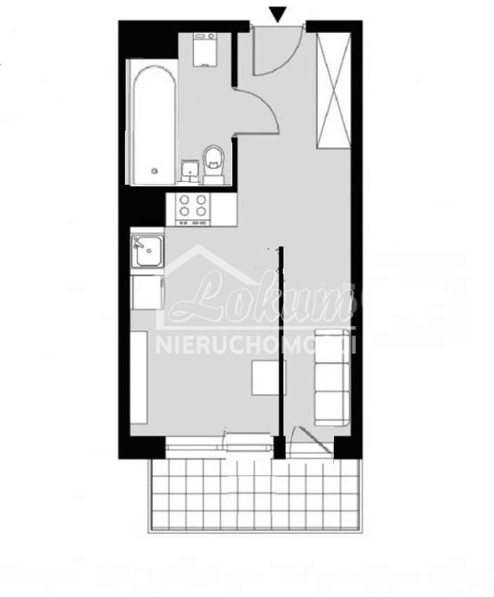 Mieszkanie 28,3 m², Szczecin, Drzetowo-Grabowo, Stanisława Dubois - zdjęcie 3