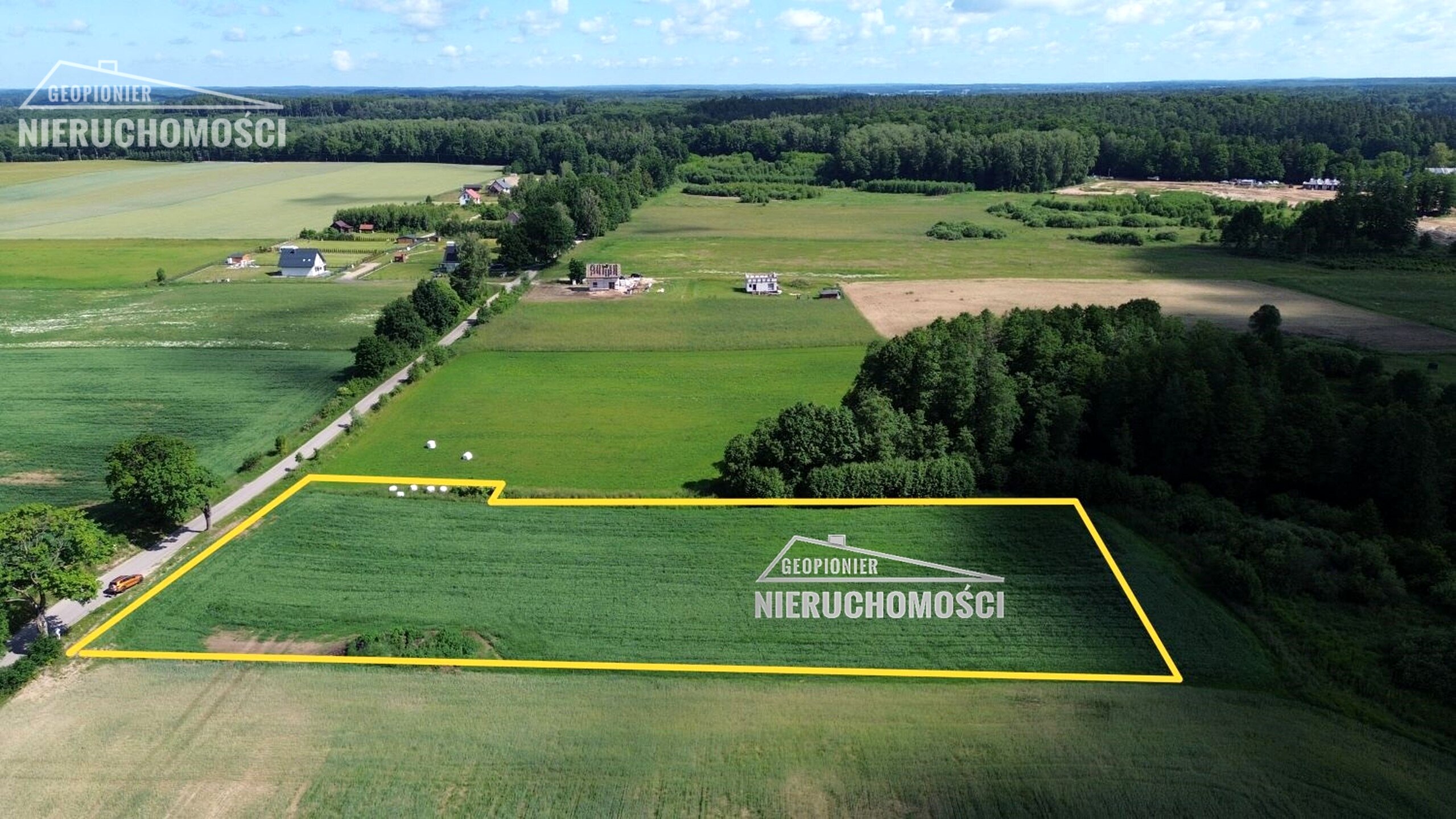 Mazury - Ostróda - Miłmłyn ul. Mazurska, działka budowlana 4700 m2 - zdjęcie 2