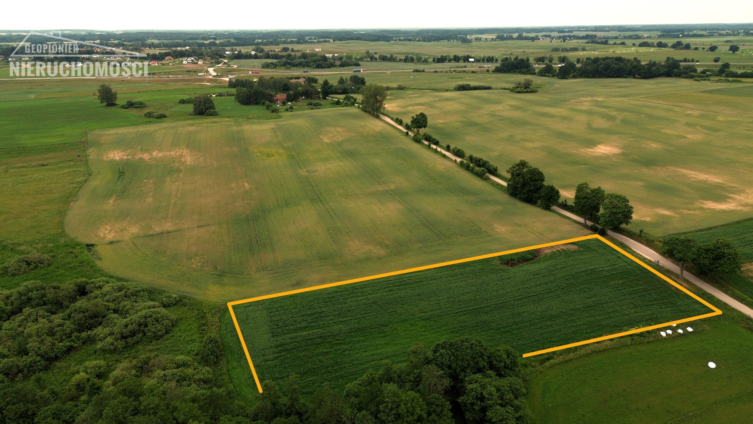 Mazury - Ostróda - Miłmłyn ul. Mazurska, działka budowlana 4700 m2 - zdjęcie 3