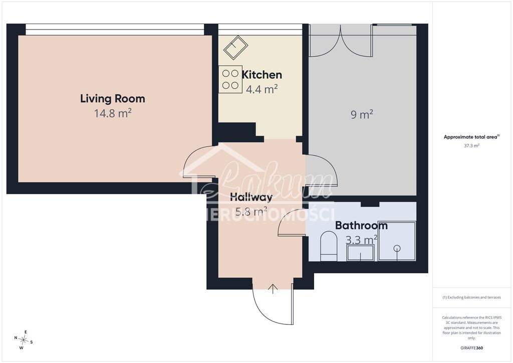 Mieszkanie 38 m², Szczecin, Arkońskie-Niemierzyn, Wiosny Ludów - zdjęcie 17