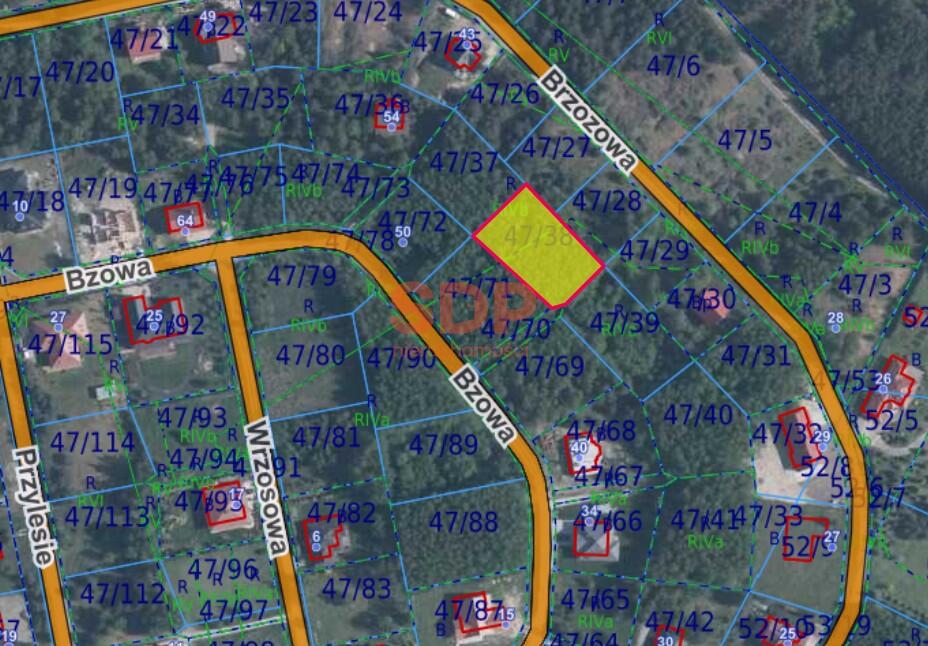 Działka budowlana 1196 m², Miłoszyce, Bzowa - zdjęcie 2
