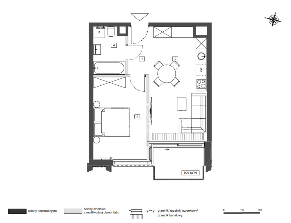 Mieszkanie 42&nbsp;m², Szczecin - zdjęcie 13