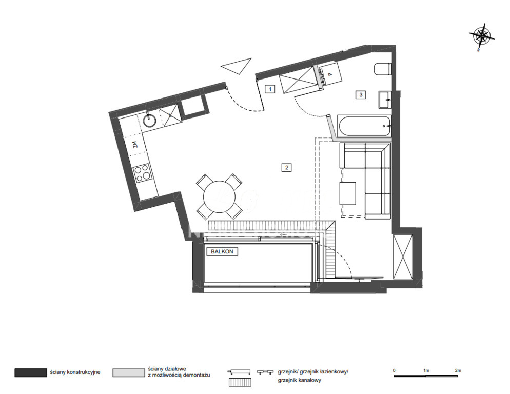 Mieszkanie 40,95 m², Szczecin - zdjęcie 12
