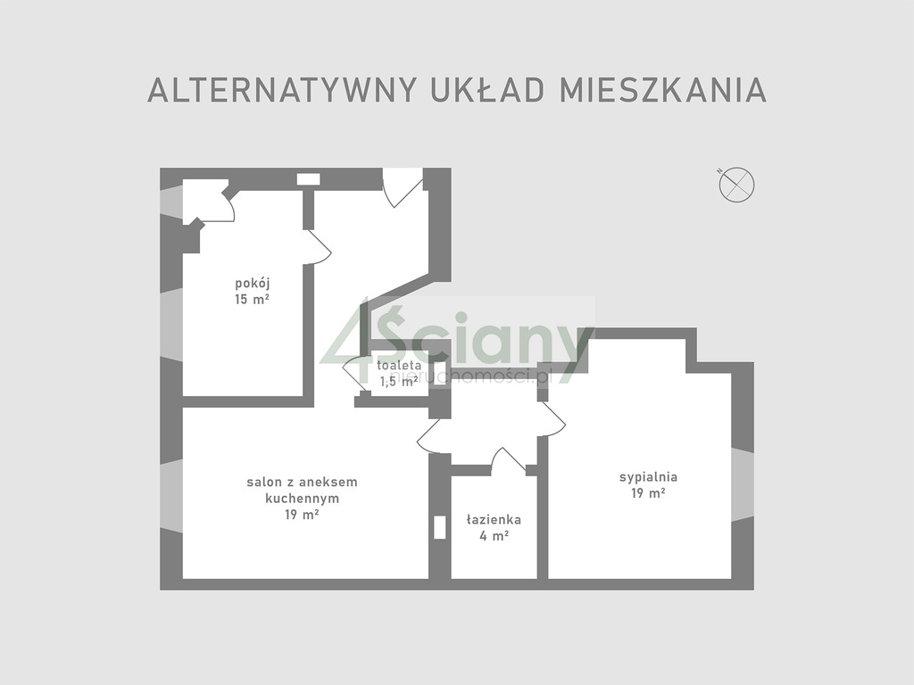 Mieszkanie 63,42&nbsp;m², Warszawa, Praga-Północ, Targowa - zdjęcie 3
