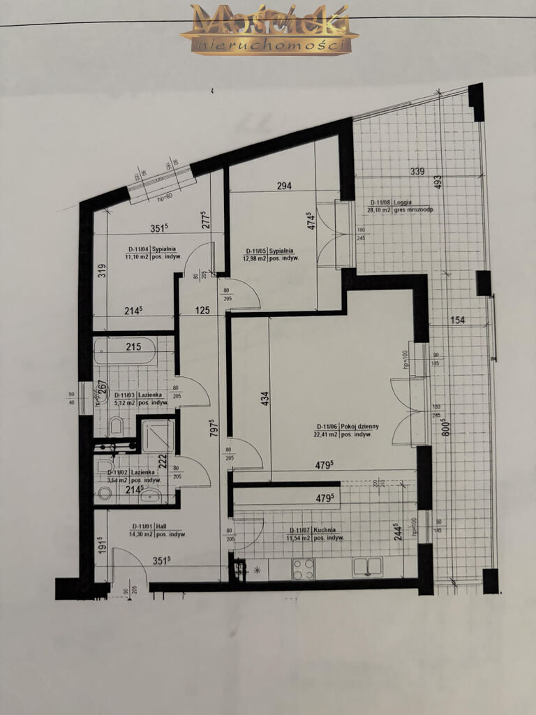 Sprzedaż 3 pokoje z loggią 28m²  Ogrody Kabackie - zdjęcie 4